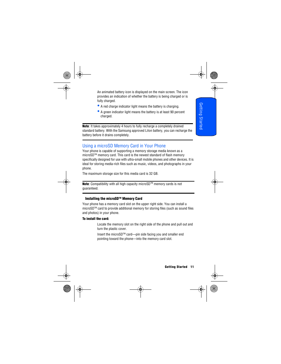 Using a microsd memory card in your phone | Samsung SPH-M560 User Manual | Page 17 / 117