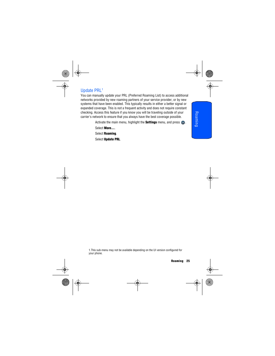 Update prl | Samsung SPH-M560 User Manual | Page 31 / 117