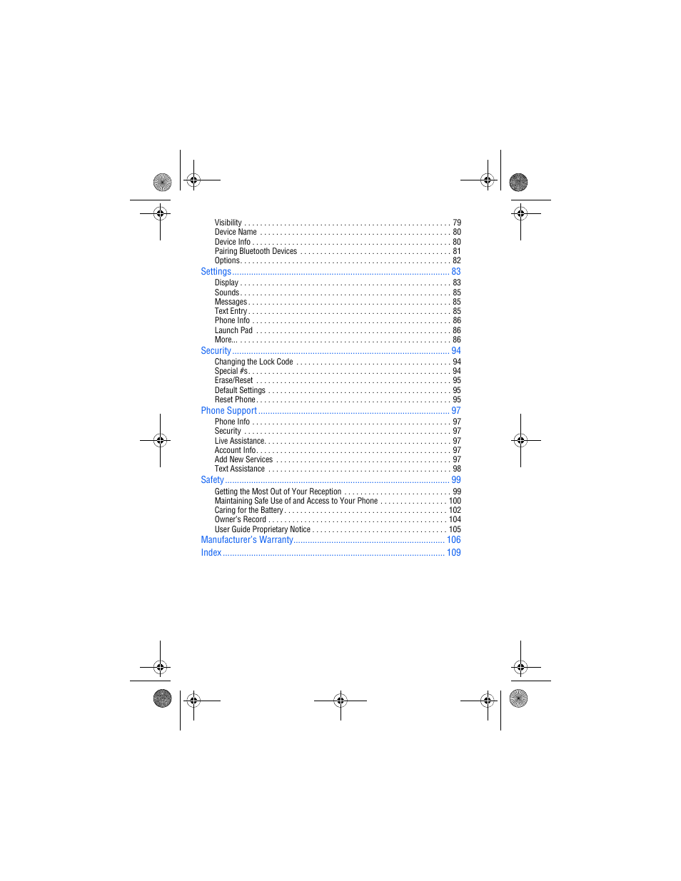 Samsung SPH-M560 User Manual | Page 6 / 117