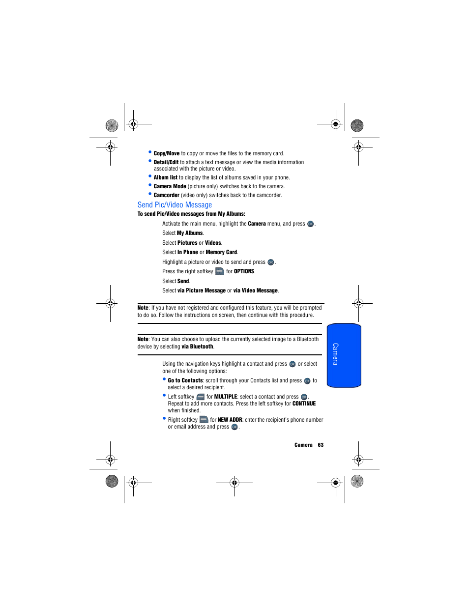 Send pic/video message | Samsung SPH-M560 User Manual | Page 69 / 117