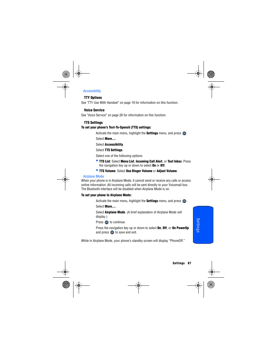 Accessibility, Airplane mode | Samsung SPH-M560 User Manual | Page 93 / 117