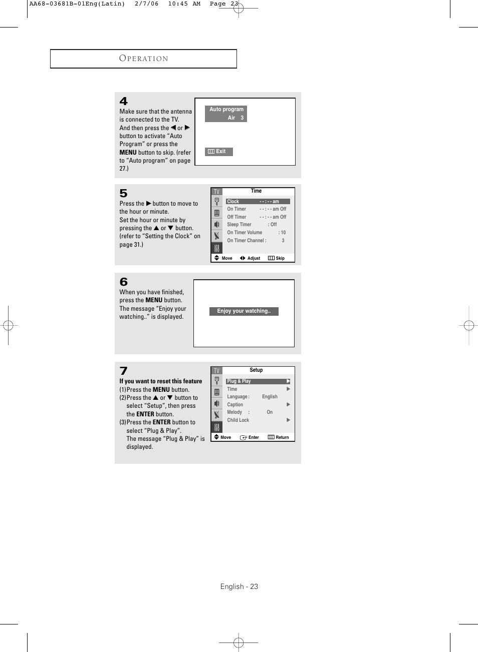 Samsung CL-29M30HS User Manual | Page 23 / 60