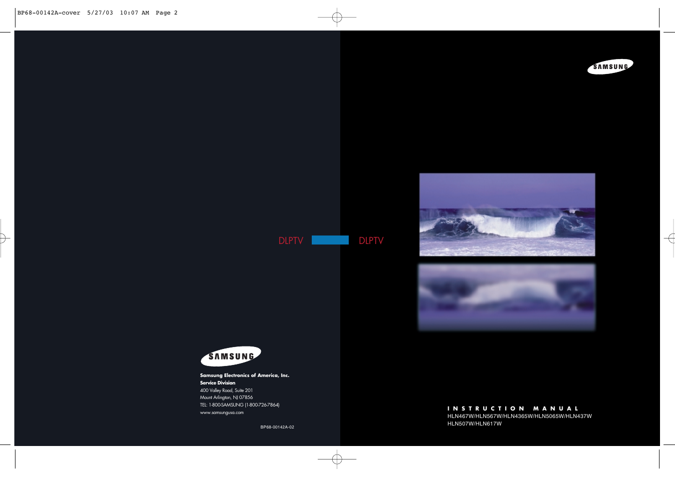 Samsung HLN4365W User Manual | 46 pages