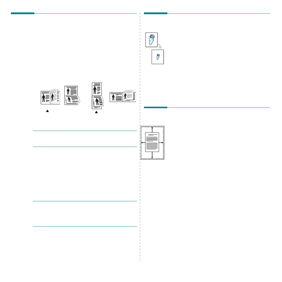 Printing on both sides of paper, Change percentage of your document, Fitting your document to a selected paper size | Samsung CLX-8540ND User Manual | Page 182 / 210