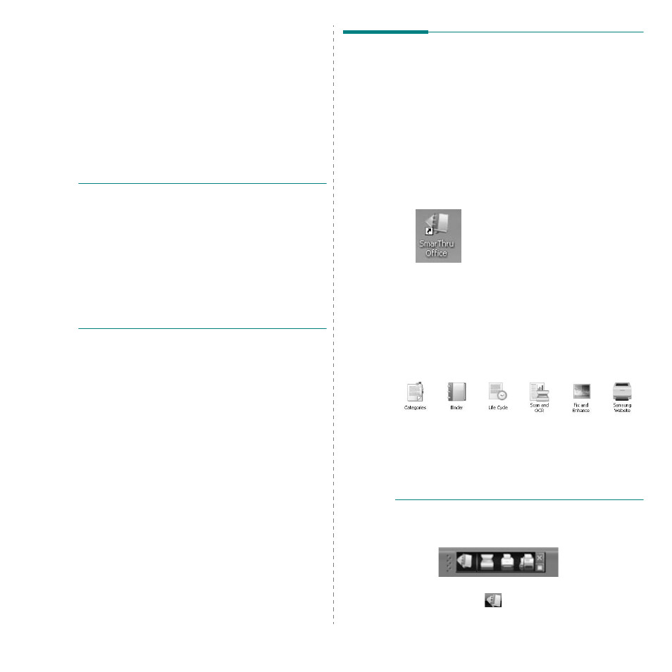 Scanning, Scanning using smarthru office, Starting smarthru office | Quick start guide, Using smarthru office, Chapter 7, Canning | Samsung CLX-8540ND User Manual | Page 188 / 210