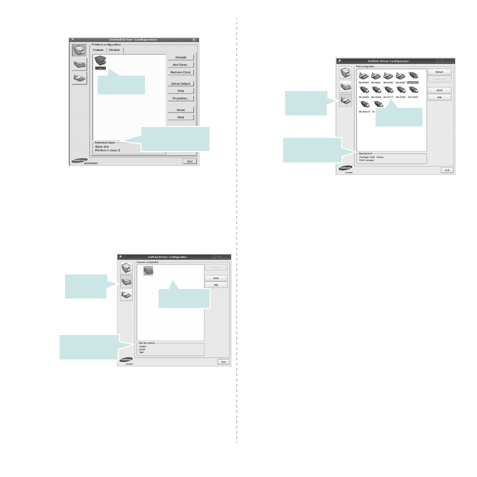 Scanners configuration, Ports configuration, Scanners configuration ports configuration | Samsung CLX-8540ND User Manual | Page 196 / 210