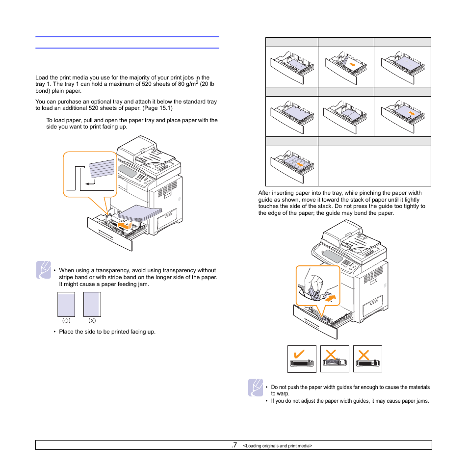 Loading paper | Samsung CLX-8540ND User Manual | Page 42 / 210