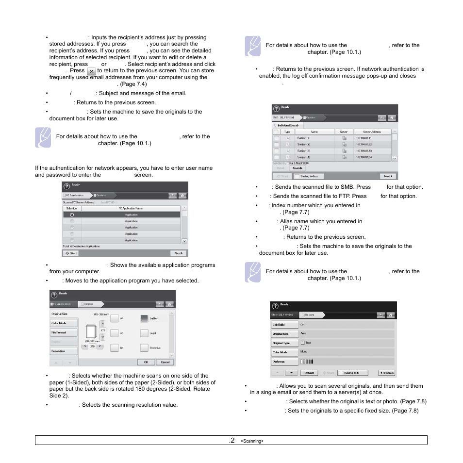 Options tab, Options, Age 7.2) | Samsung CLX-8540ND User Manual | Page 72 / 210