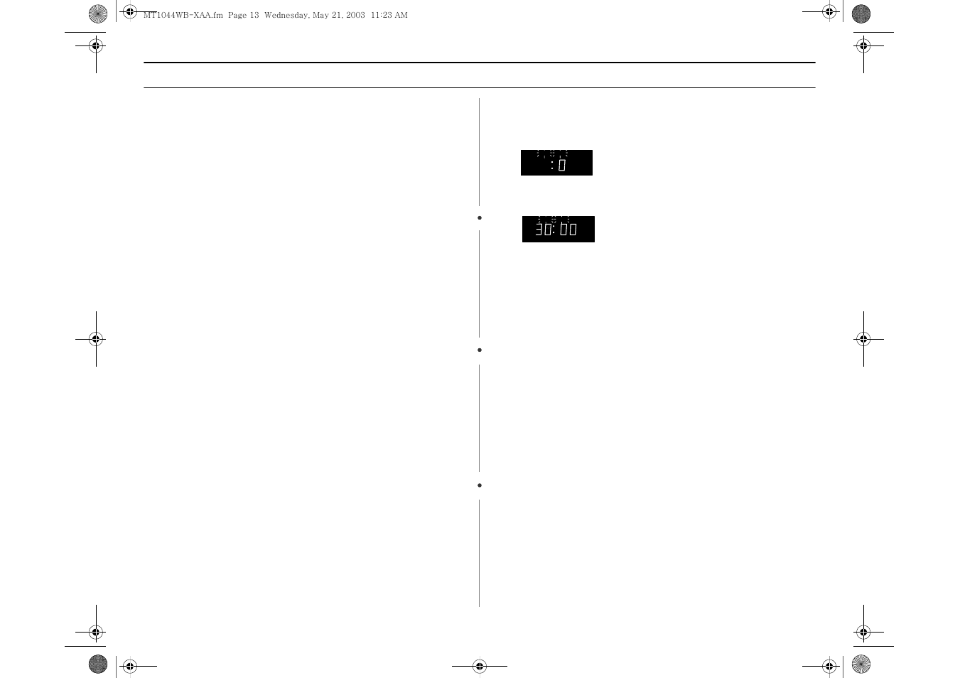 Using the kitchen timer, Operation | Samsung MT1066SB User Manual | Page 13 / 36