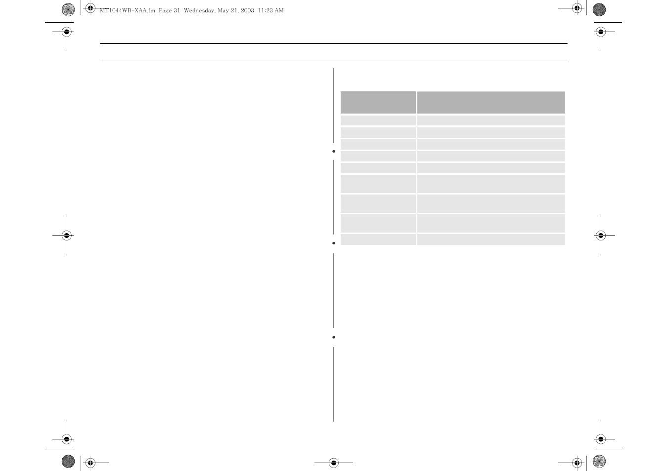 Care and cleaning, Specifications, Appendix | Samsung MT1066SB User Manual | Page 31 / 36