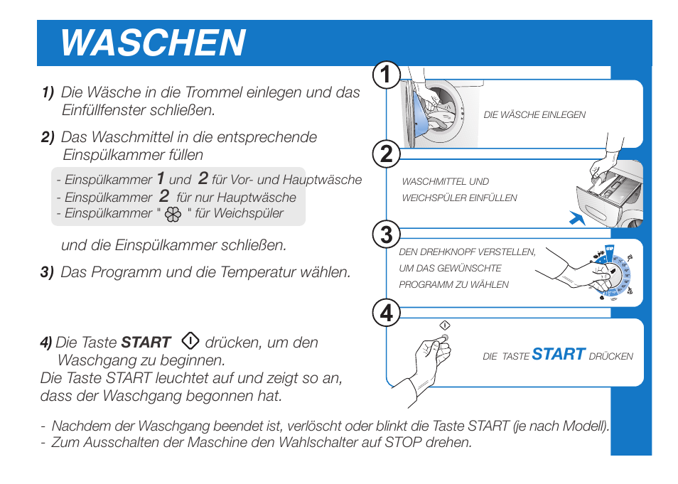 Waschen | Ardo FL106LY User Manual | Page 16 / 96