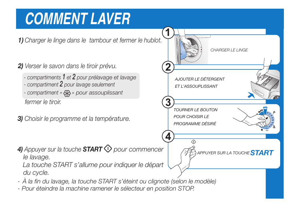 Comment laver | Ardo FL106LY User Manual | Page 22 / 96