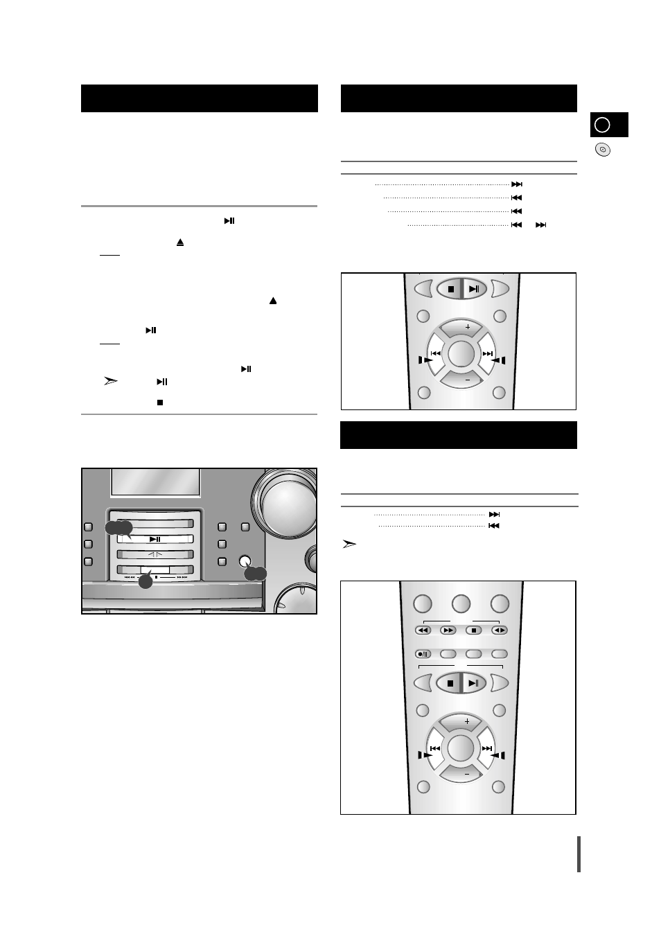 Cd-player, Listening to a compact disc, Selecting a track | Searching for a specific music passage on a cd | Samsung MM-B9 User Manual | Page 11 / 23