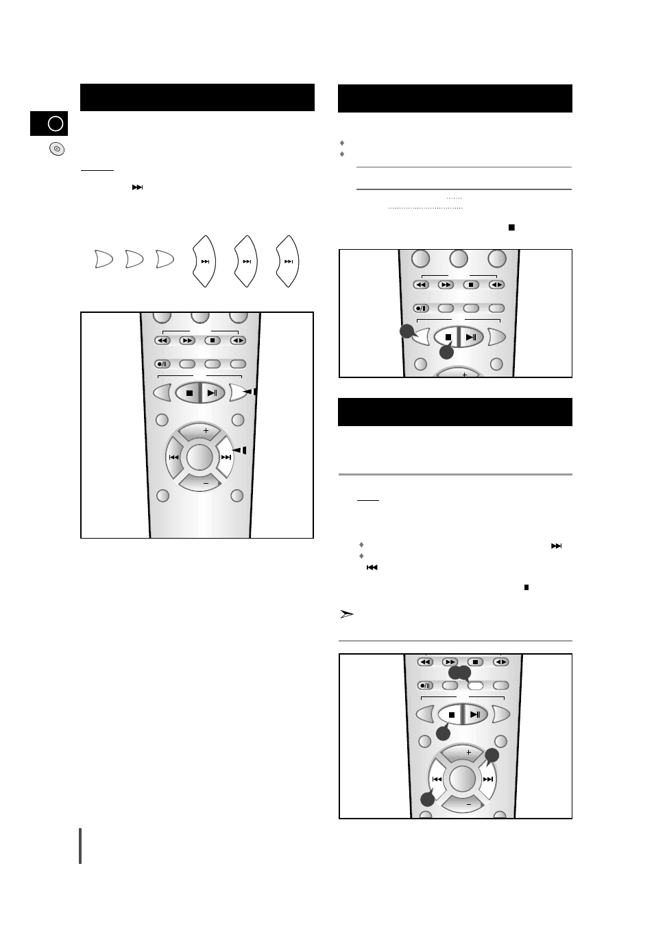 Function to skip through 10 tracks at a time, Repeating one or all tracks on the compact discs, Cd random playback | Cd random playback 1 2 3 | Samsung MM-B9 User Manual | Page 12 / 23