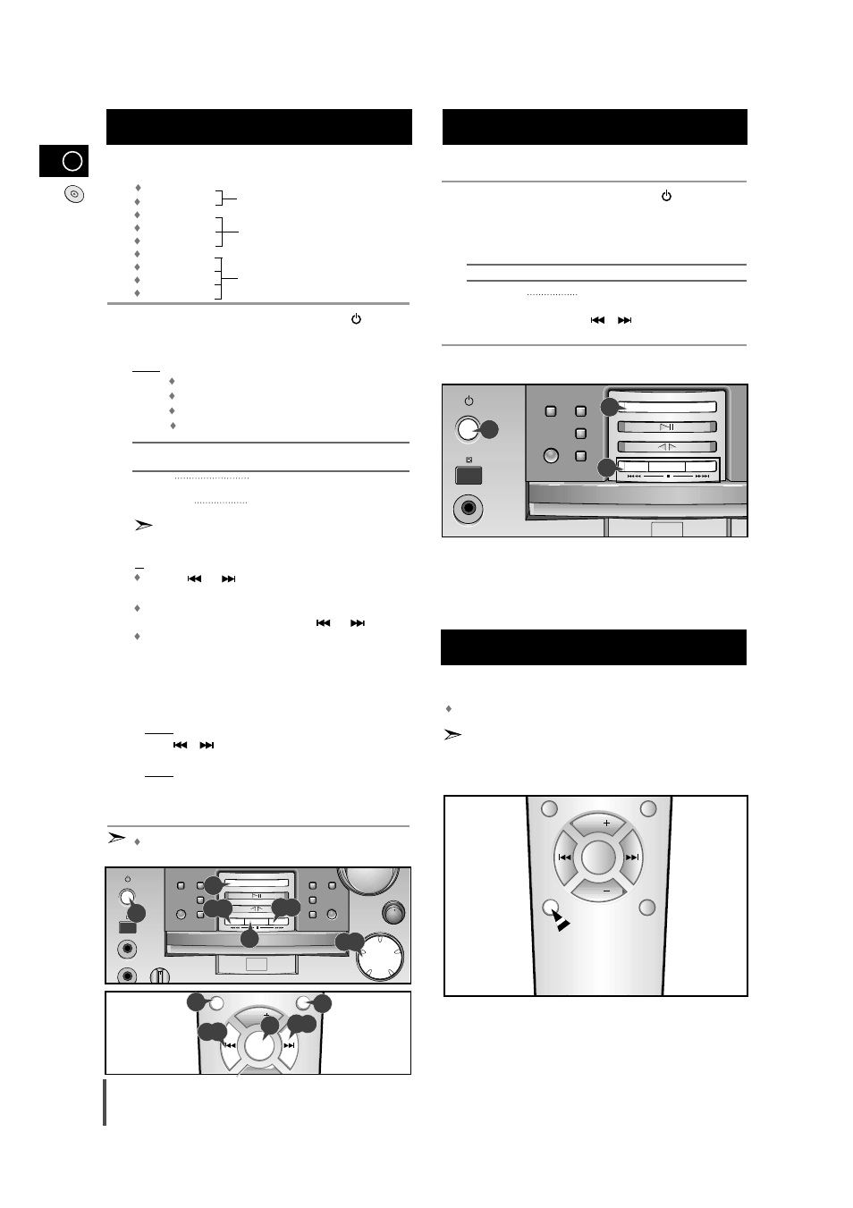 Tuner, Searching for and storing the radio stations, Selecting a stored station | Improving radio reception | Samsung MM-B9 User Manual | Page 14 / 23