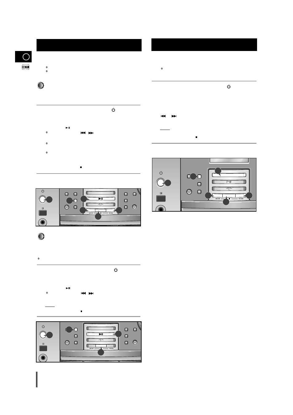 Recording a compact disc, Recording a radio program, Synchronised recording | Direct recording | Samsung MM-B9 User Manual | Page 16 / 23