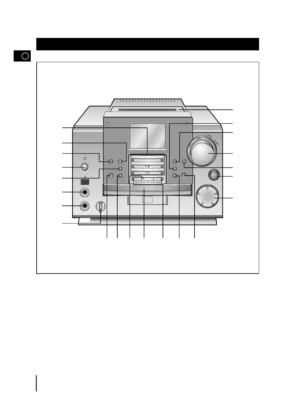 Front panel view | Samsung MM-B9 User Manual | Page 4 / 23