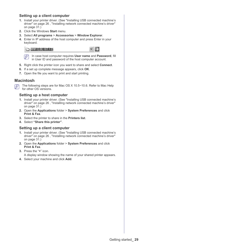 Macintosh | Samsung SCX-5835NX User Manual | Page 29 / 133