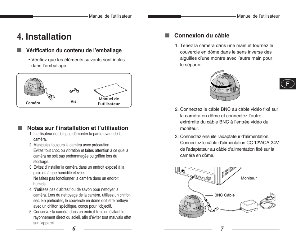 Installation | Samsung SCC-B5300GP User Manual | Page 10 / 31