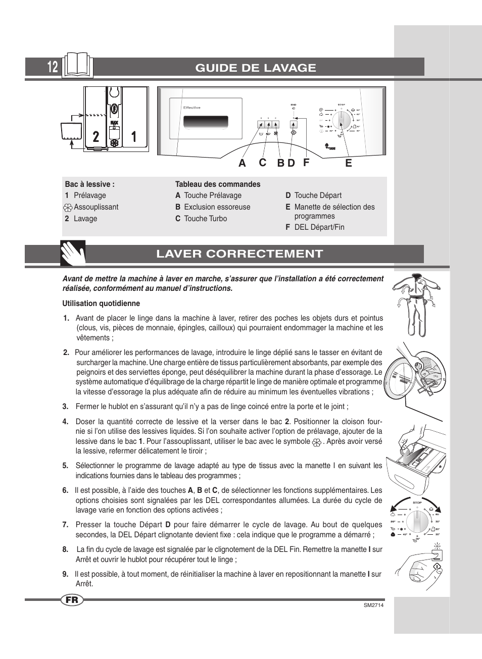 Guide de lavage | Ardo FLSN User Manual | Page 12 / 52