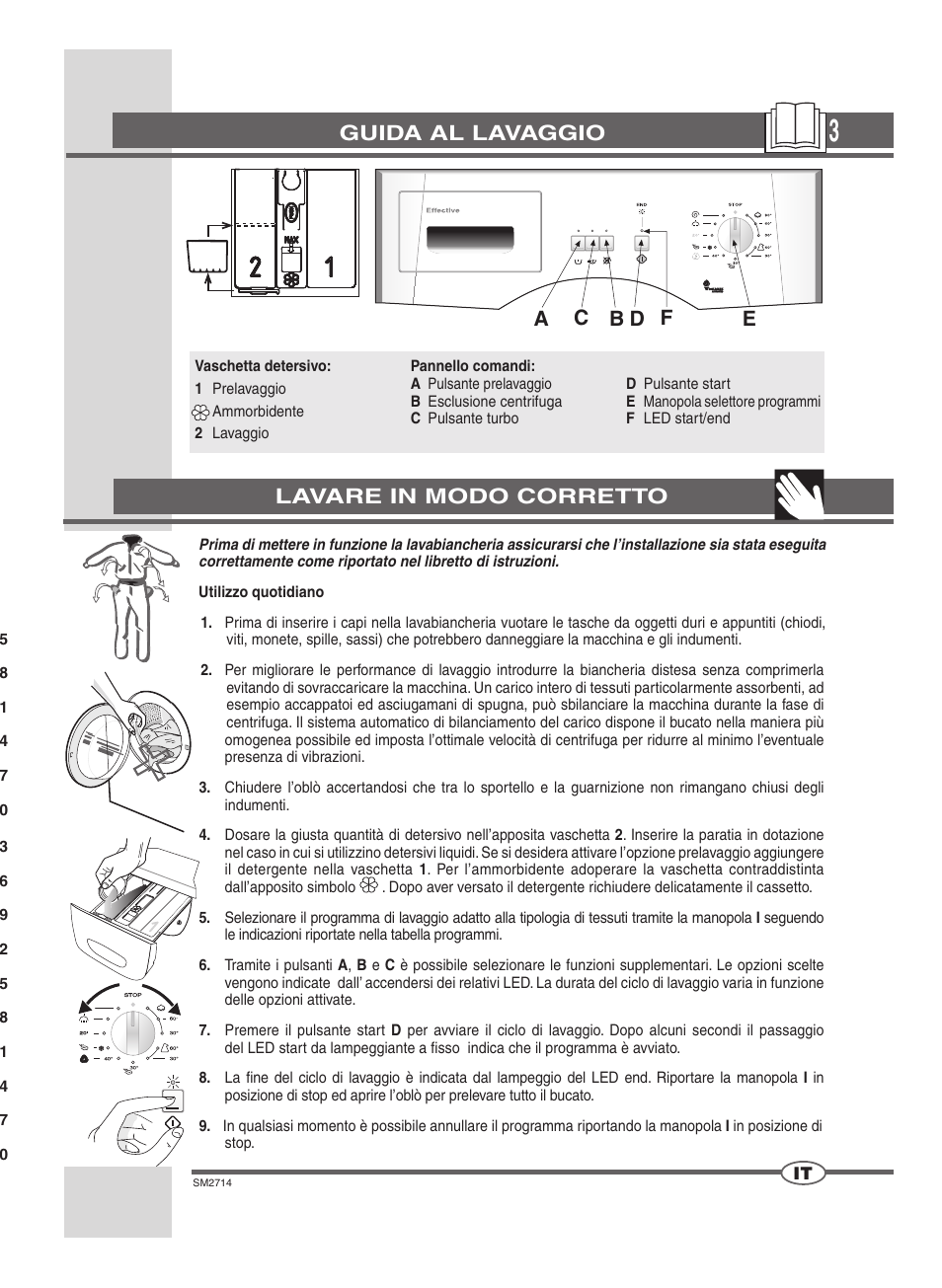 Guida al lavaggio, Lavare in modo corretto | Ardo FLSN User Manual | Page 3 / 52