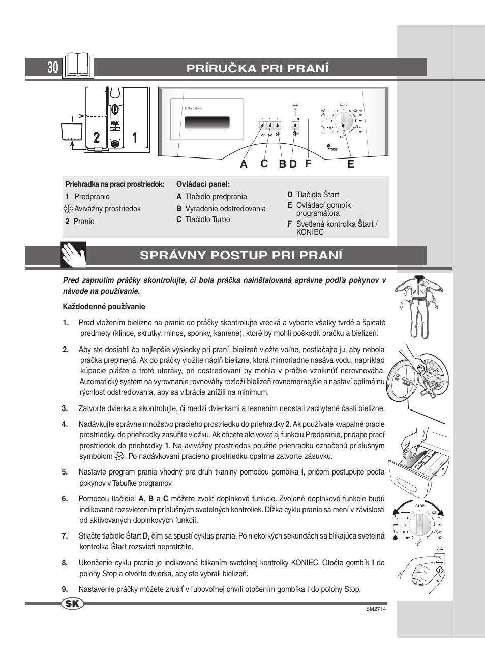 Príručka pri praní | Ardo FLSN User Manual | Page 30 / 52