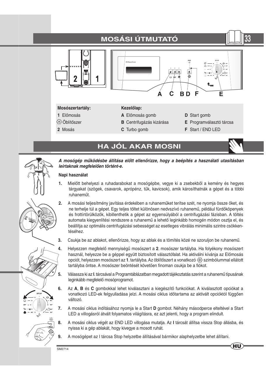 Mosási útmutató, Ha jól akar mosni | Ardo FLSN User Manual | Page 33 / 52