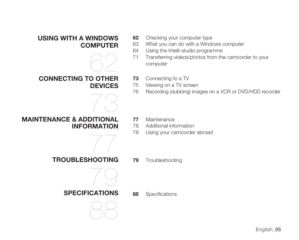 Samsung HMX-U10EP/U100EP User Manual | Page 13 / 98