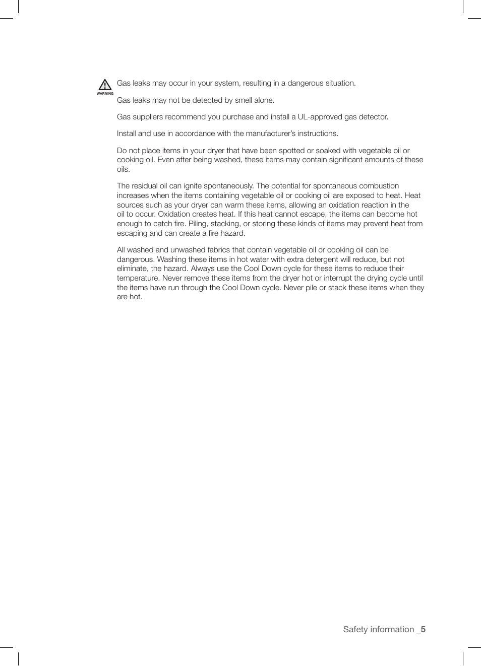 Samsung DV337AGG User Manual | Page 5 / 32
