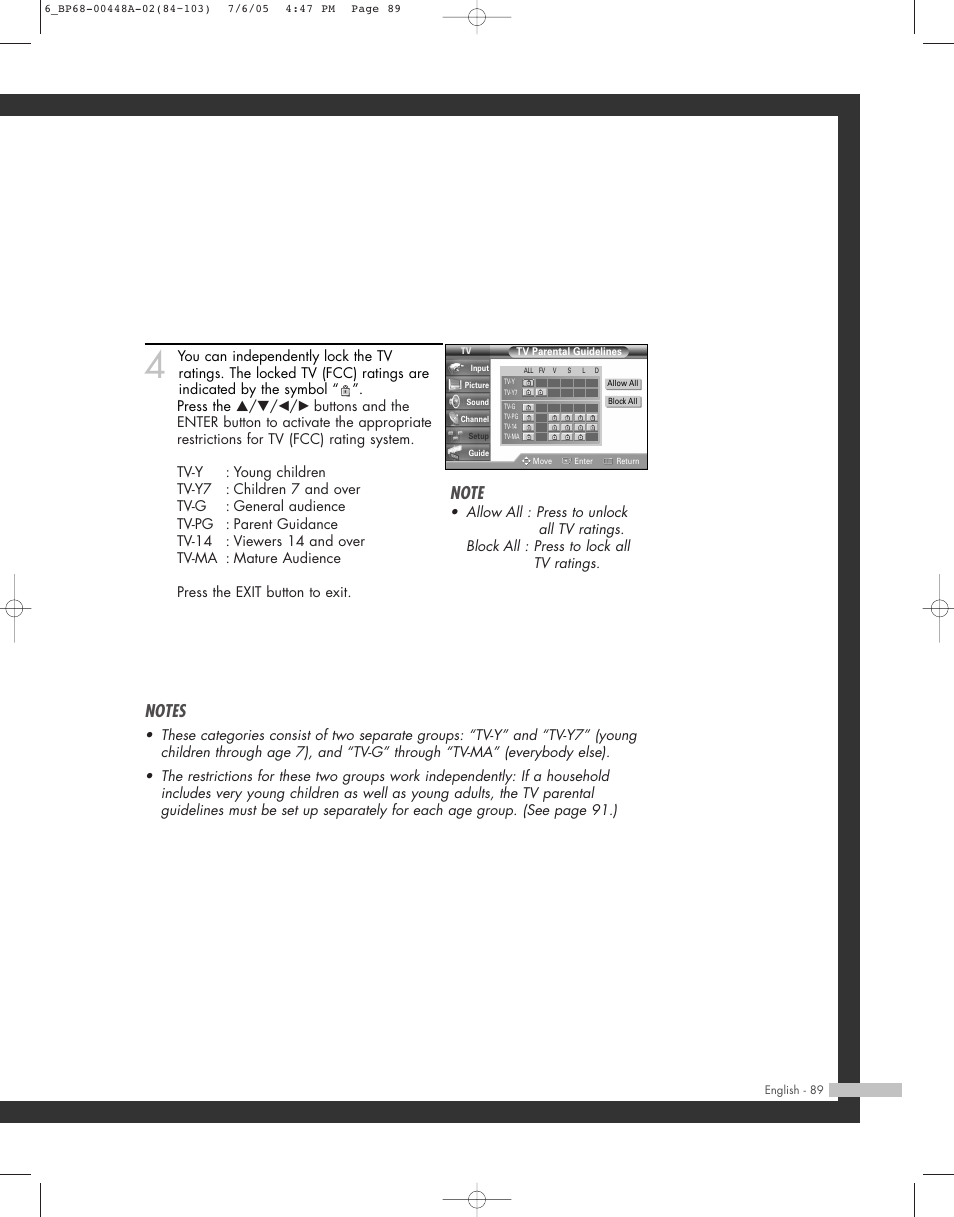 Samsung HL-R5687W User Manual | Page 89 / 104