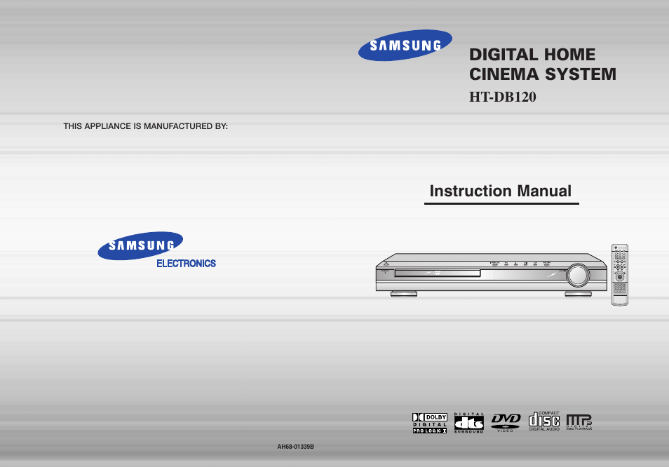 Samsung HT-DB120 User Manual | 31 pages