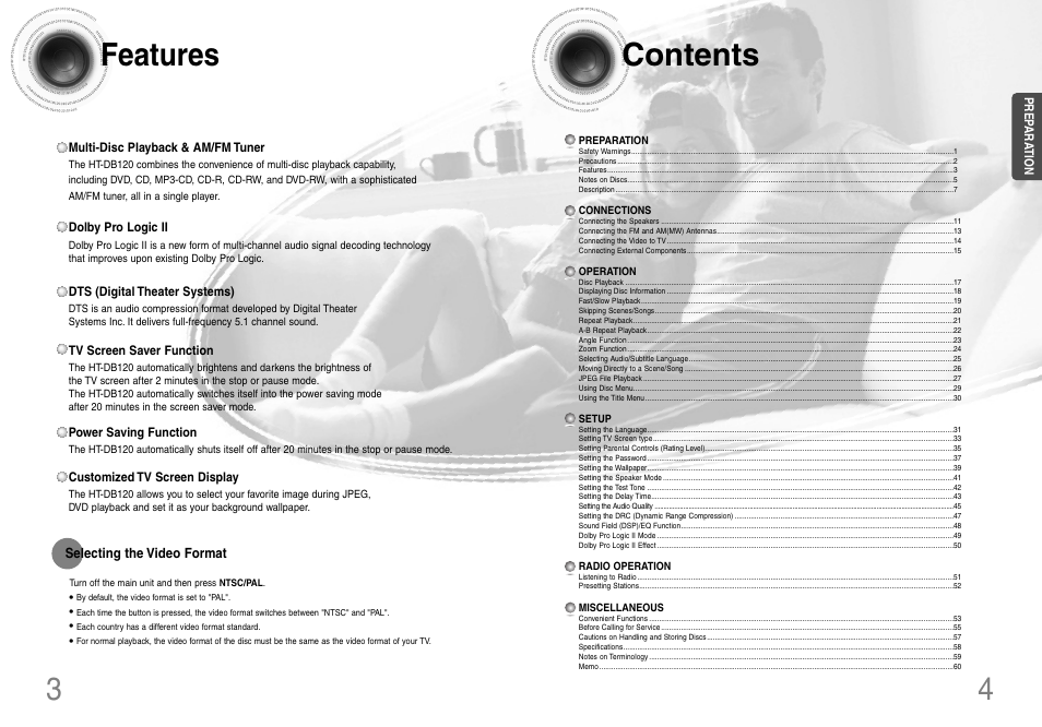 Samsung HT-DB120 User Manual | Page 3 / 31