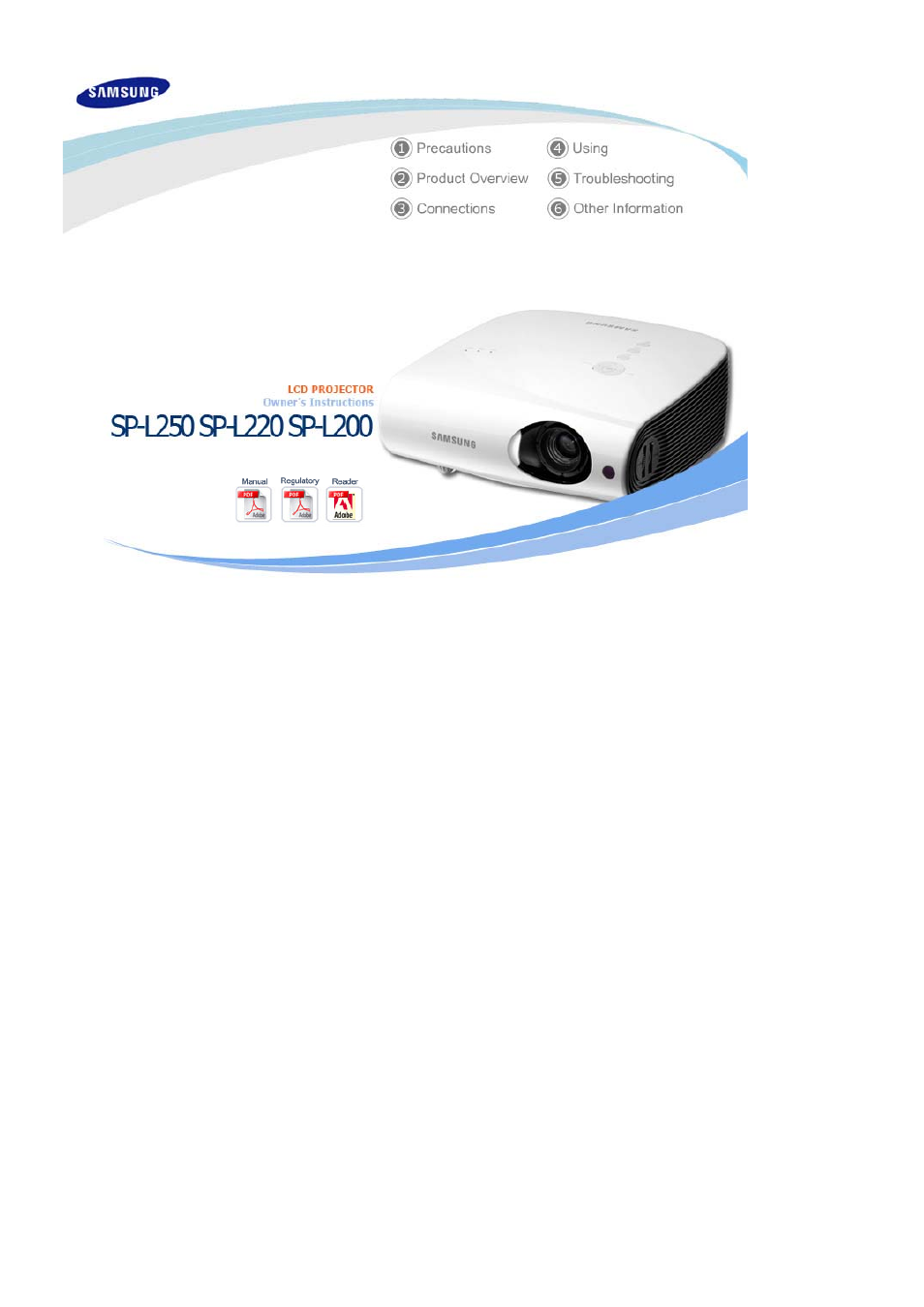 Samsung SP-L220 User Manual | 38 pages