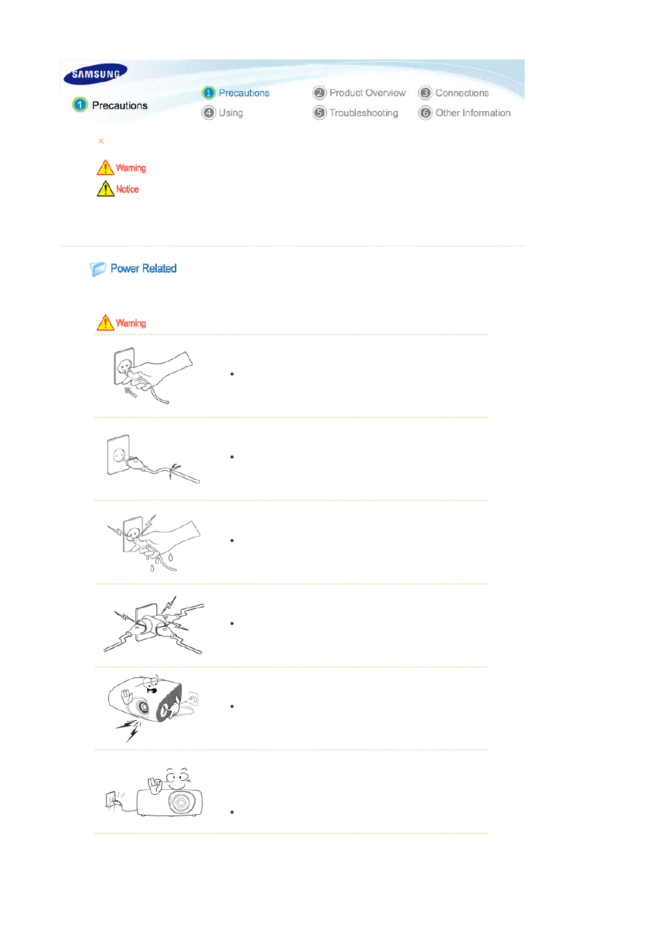 Samsung SP-L220 User Manual | Page 2 / 38