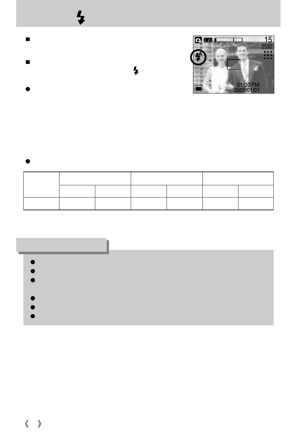 Flash ( ) / left button, Information | Samsung Digimax U-CA5 User Manual | Page 32 / 136