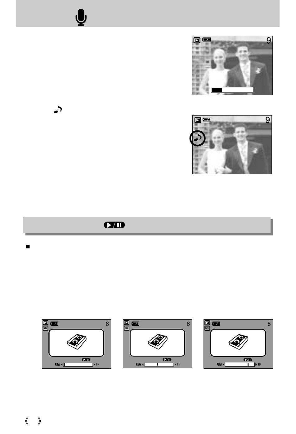 Play & pause ( )/ down button | Samsung Digimax U-CA5 User Manual | Page 62 / 136