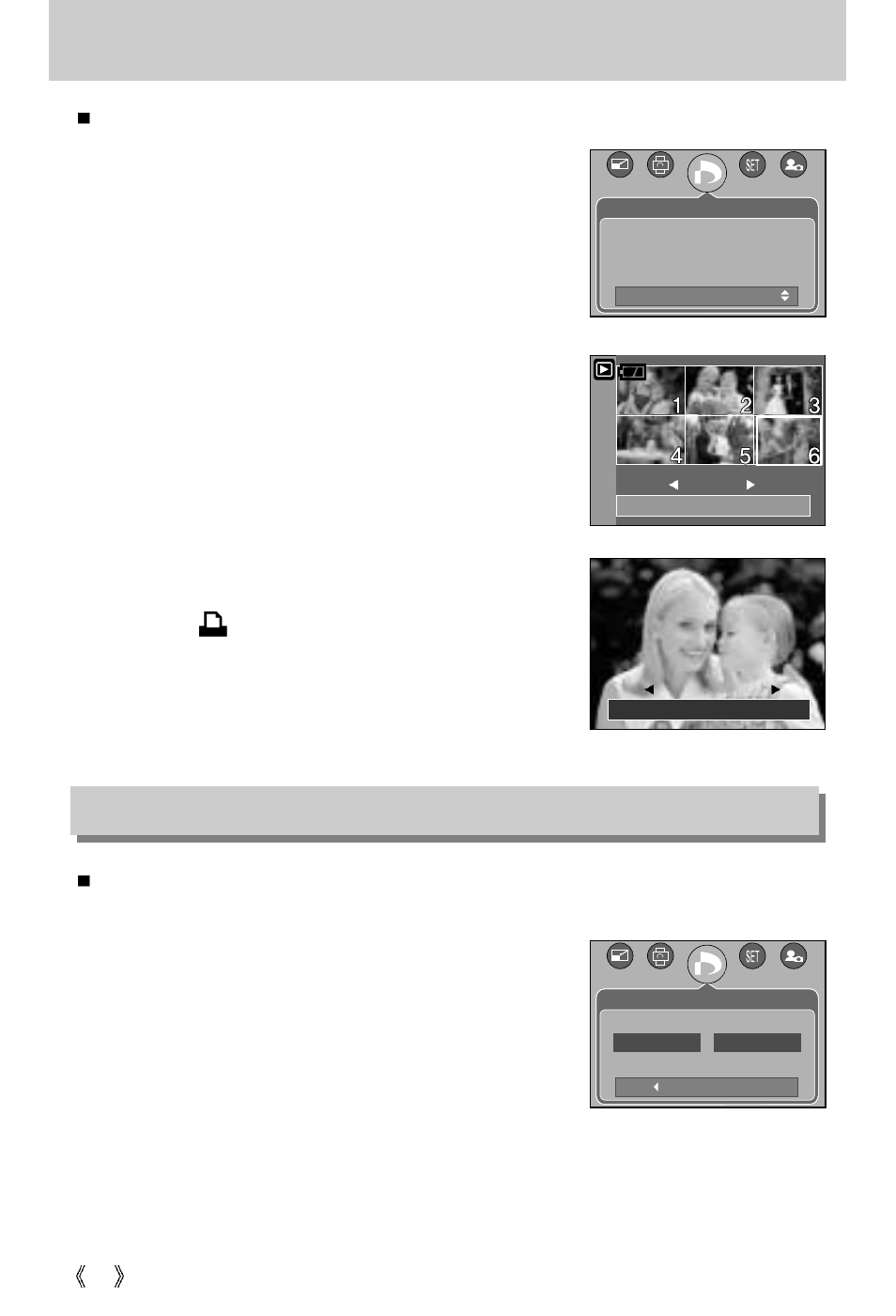 Dpof : standard, Dpof : index | Samsung Digimax U-CA5 User Manual | Page 76 / 136