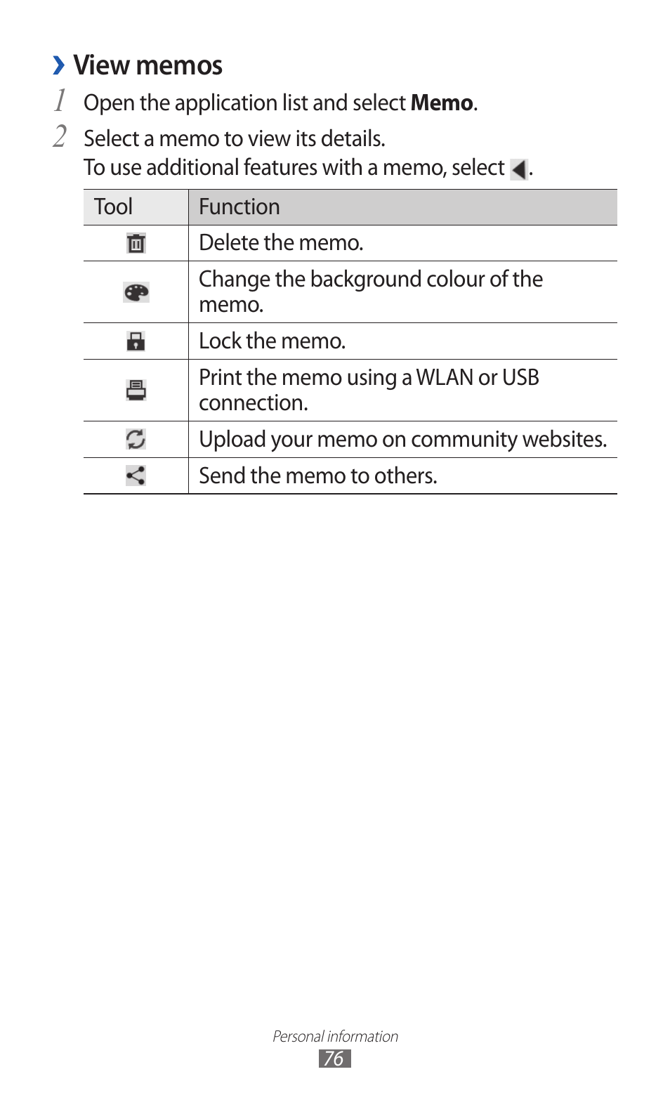 Samsung GT-P7300 User Manual | Page 76 / 133