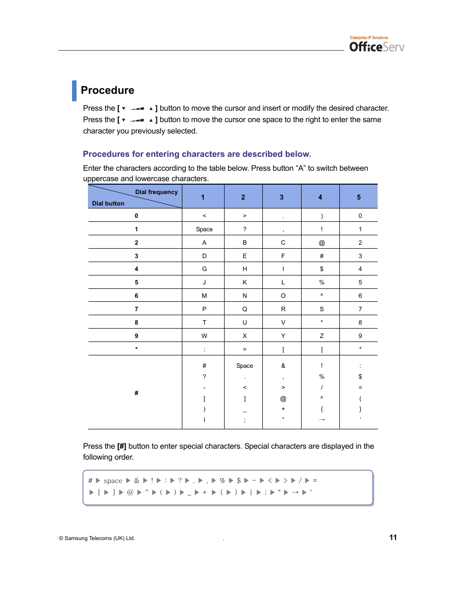 Procedure | Samsung and DS-5007S User Manual | Page 14 / 29