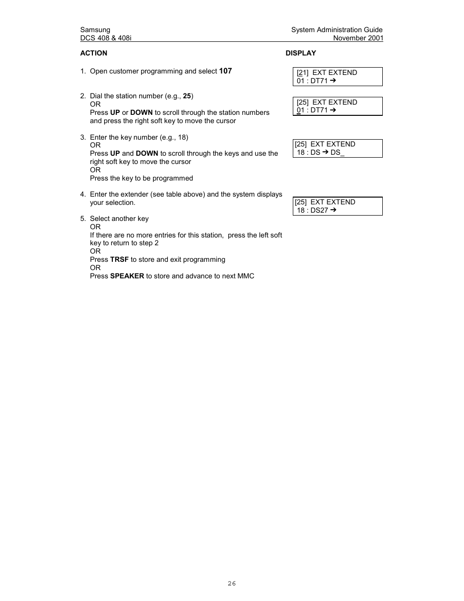 Samsung DCS-408i User Manual | Page 33 / 41