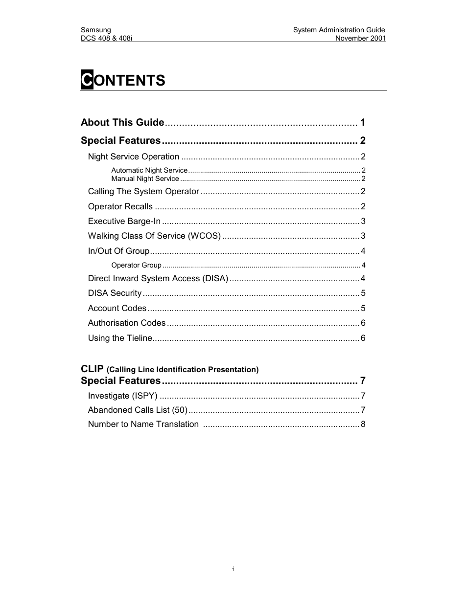 Samsung DCS-408i User Manual | Page 6 / 41