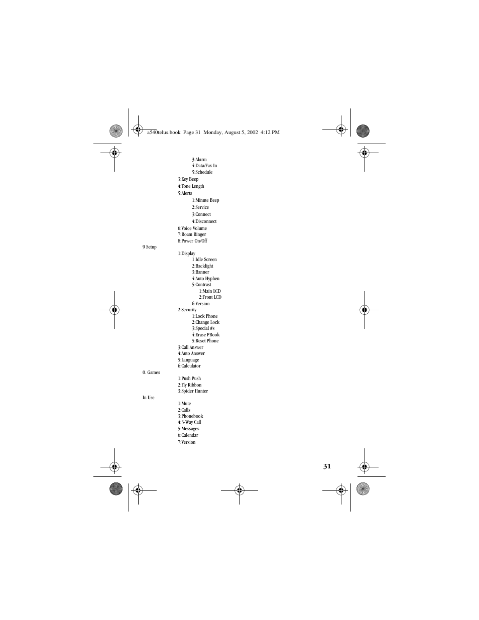 Samsung SPH-A540 User Manual | Page 31 / 124