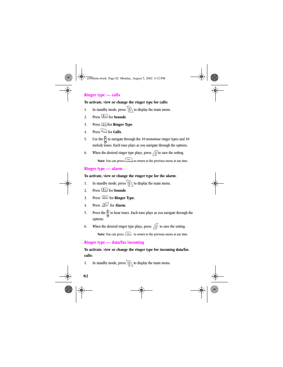 Samsung SPH-A540 User Manual | Page 82 / 124