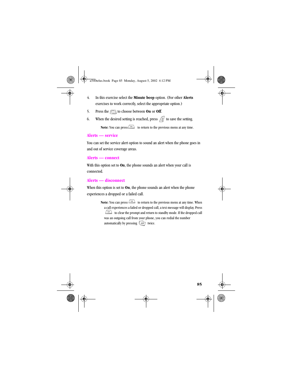 Samsung SPH-A540 User Manual | Page 85 / 124