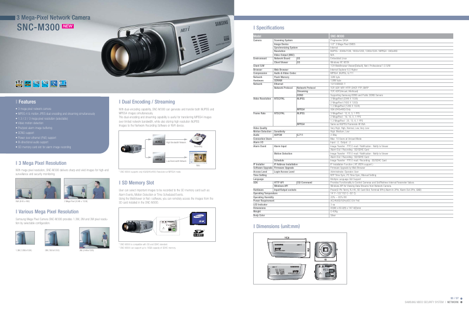 Samsung SNC-M300 User Manual | 1 page