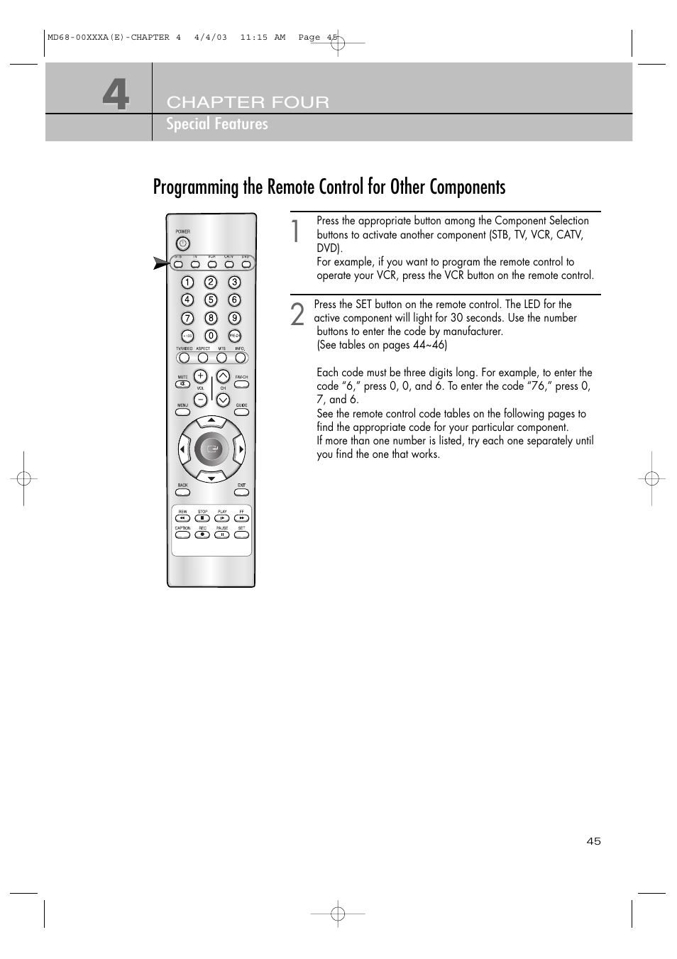 Samsung SIR-T351 User Manual | Page 45 / 51