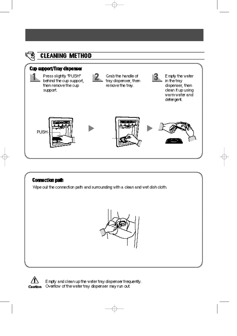 Cleaning method of water dispenser | Samsung SR-L626EV User Manual | Page 26 / 34