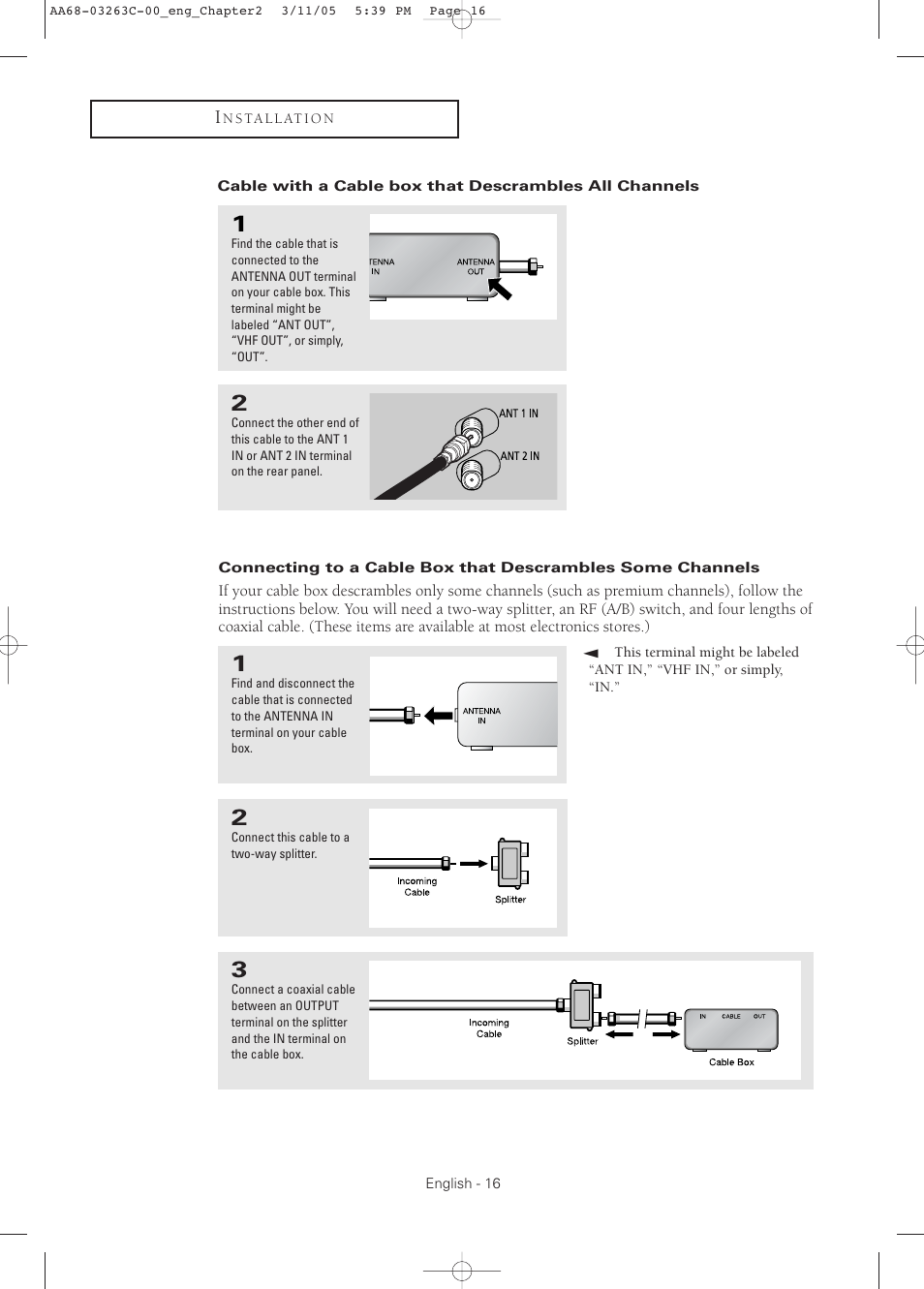 Samsung DynaFlat TX R3075WH User Manual | Page 16 / 80
