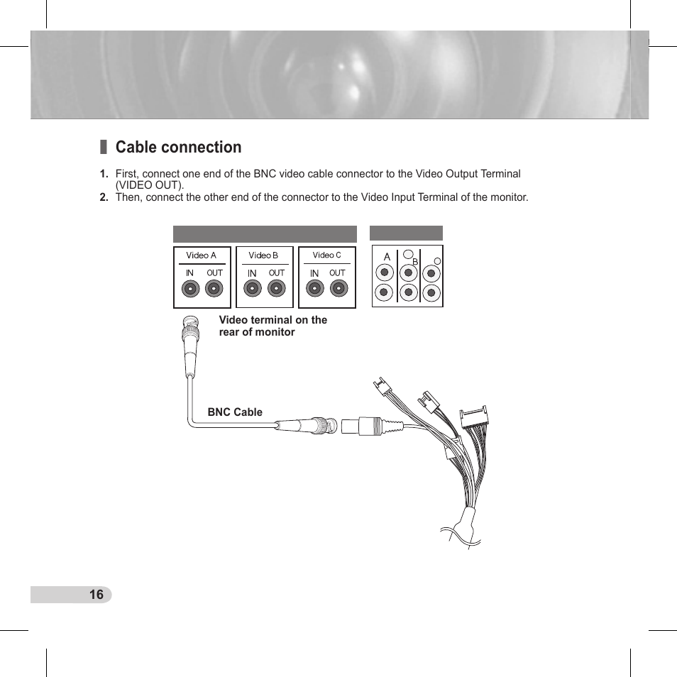 Cable connection | Samsung C6435(P) User Manual | Page 16 / 80