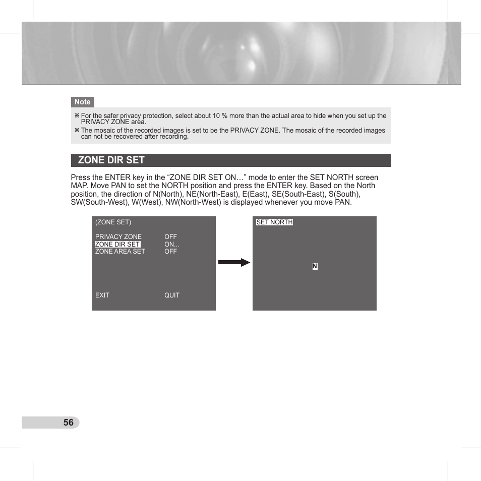 Zone dir set | Samsung C6435(P) User Manual | Page 56 / 80